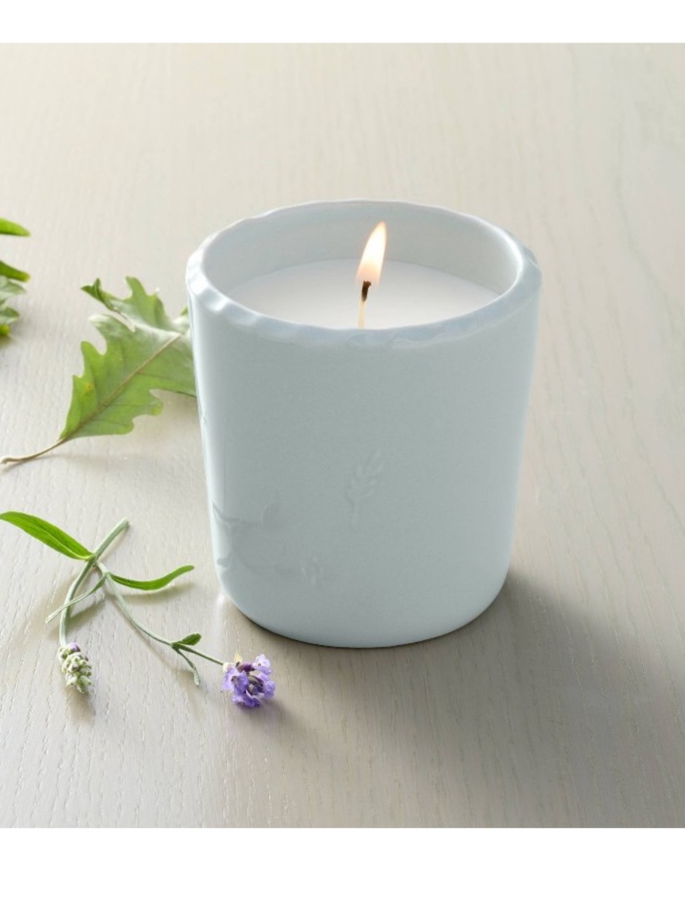 Ceramic Lavender & Birch Jar Candle Cream 6oz - Hearth & Hand w Magnolia